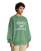 Felpa In Cotone Con Logo Verde | PDP | Antonia