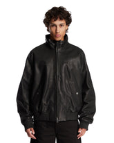 Black Leather Bomber | PDP | Antonia