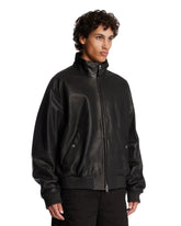 Black Leather Bomber | PDP | Antonia