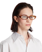 Maison Margiela x Gentle Monster Brown MM213 T6 Glasses | PDP | Antonia