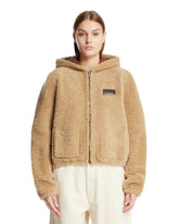 Beige Reversible Shearling Coat | PDP | Antonia
