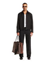 Black Wool Trousers with Embroidery | PDP | Antonia