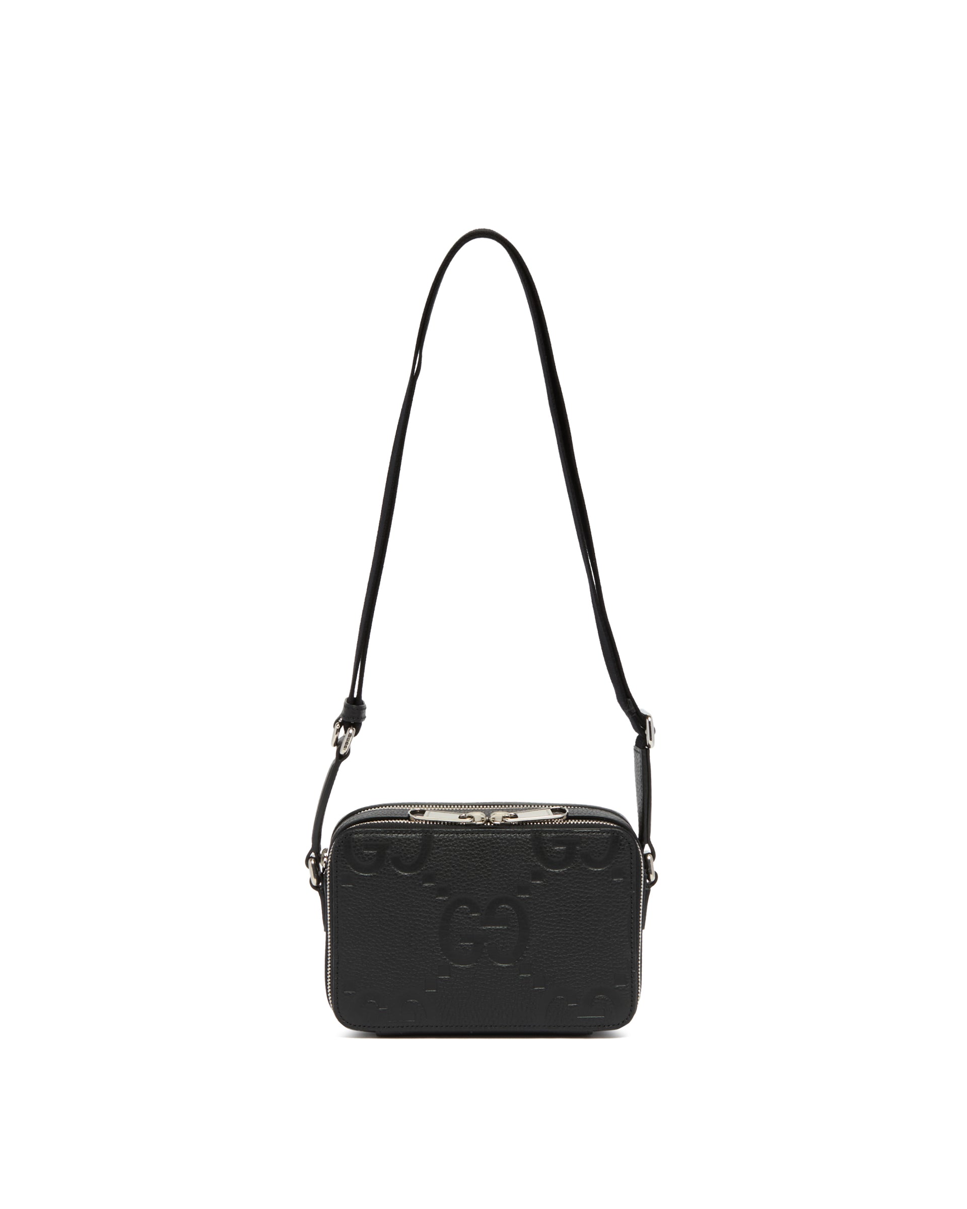 Black Leather Jumbo GG Mini Bag | GUCCI - Antonia Black Leather Jumbo GG Mini Bag | GUCCI - Antonia