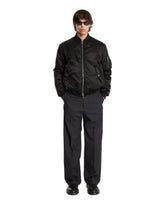 Bomber In Nylon Canvas Nero | PDP | Antonia