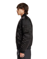 Bomber In Nylon Canvas Nero | PDP | Antonia