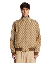 Bomber in tessuto GG Beige | PDP | Antonia