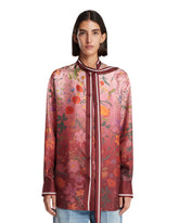 Pink Printed Silk Shirt | PDP | Antonia