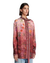 Pink Printed Silk Shirt | PDP | Antonia