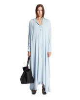 Light Blue Silk Shirt Dress | PDP | Antonia