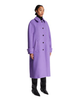 Purple Wool and Cashmere Coat | PDP | Antonia