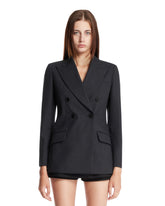 Gray Double-Breasted Blazer | PDP | Antonia