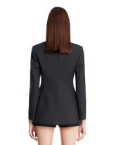 Gray Double-Breasted Blazer | PDP | Antonia