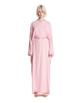 Pink Long Cape Coat with Clasp | PDP | Antonia