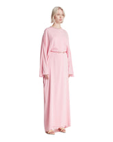 Pink Long Cape Coat with Clasp | PDP | Antonia