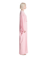 Pink Long Cape Coat with Clasp | PDP | Antonia