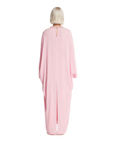 Pink Long Cape Coat with Clasp | PDP | Antonia