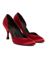 Red Not Half Bad Satin Pumps | PDP | Antonia