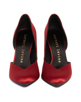 Red Not Half Bad Satin Pumps | PDP | Antonia