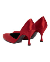 Red Not Half Bad Satin Pumps | PDP | Antonia