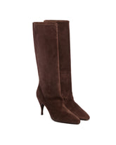Brown Suede Silhouette Boots | PDP | Antonia