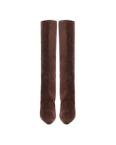 Brown Suede Silhouette Boots | PDP | Antonia