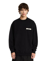 Black Gros Grain Sweatshirt | PDP | Antonia