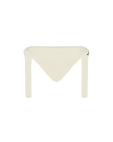 White Gros Grain Scarf | PDP | Antonia