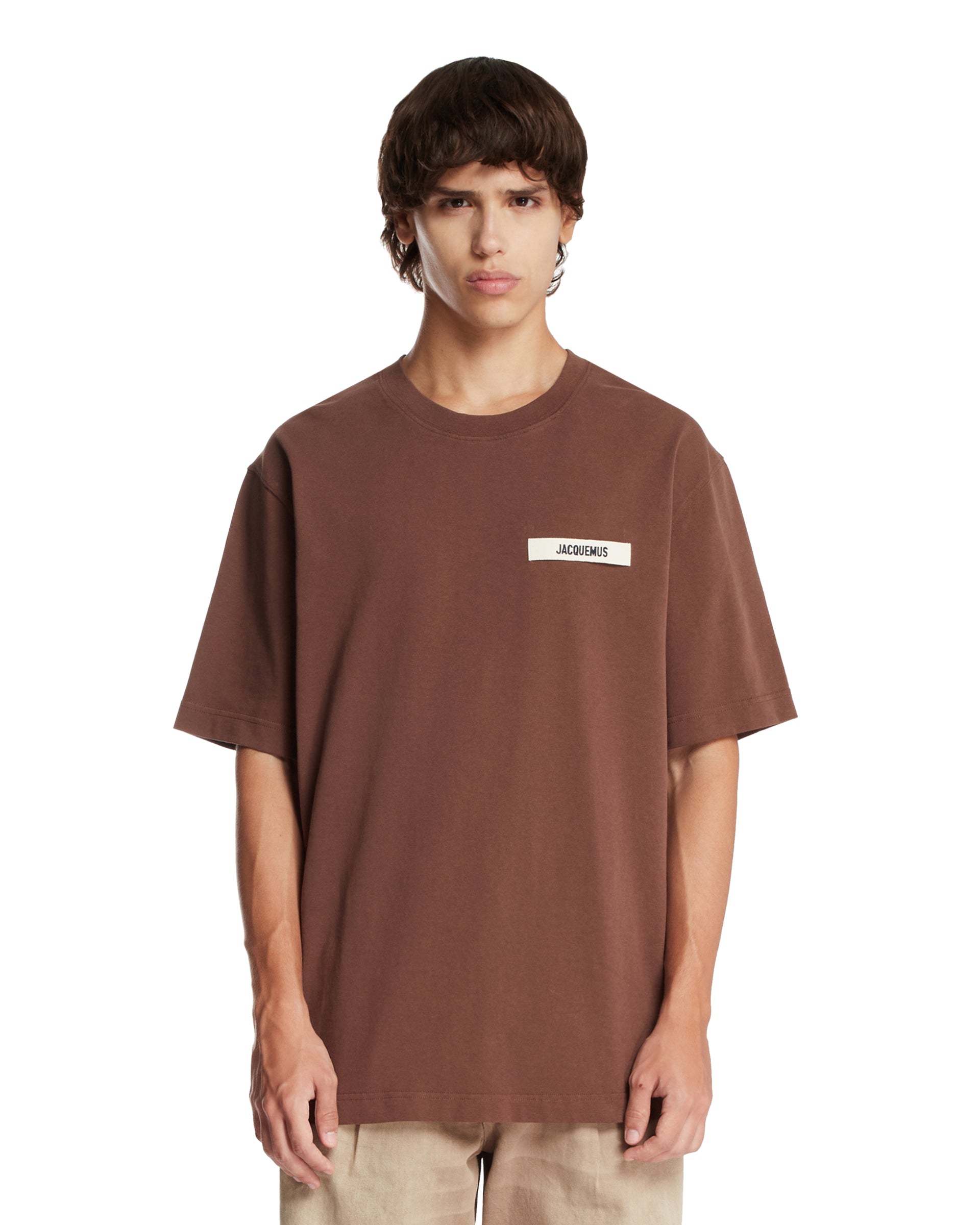 Brown Le T-Shirt Gros Grain | JACQUEMUS - Antonia