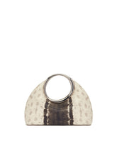 Gray The Small Calino Snake Print Bag | PDP | Antonia