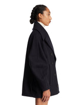 Caban Ovalo In Lana Blu | PDP | Antonia