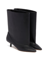 Black Tourni Leather Boots | PDP | Antonia