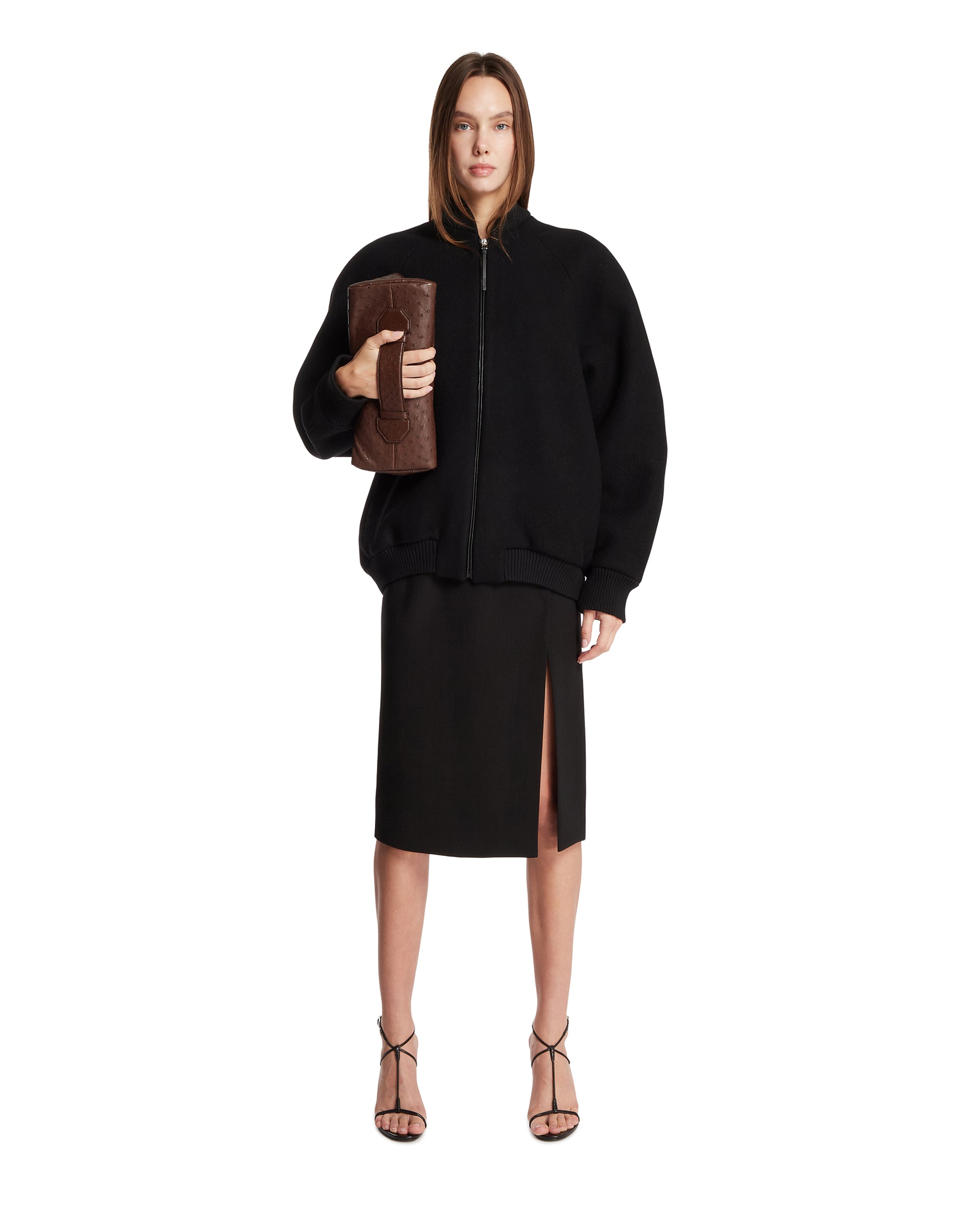 Black Wool Bomber Jacket | JACQUEMUS - Antonia