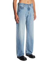 Blue De-Nimes Straight Denim Trousers | PDP | Antonia