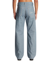 Blue De-Nimes Straight Denim Pants | PDP | Antonia