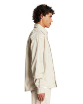 Beige Simon De-Nimes Denim Shirt | PDP | Antonia