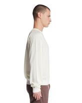 White Wool Logo Sweater | PDP | Antonia