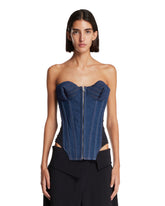 Blue Denim Corset | PDP | Antonia