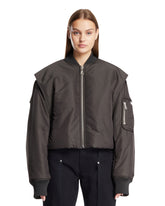 Gray Cropped Bomber | PDP | Antonia