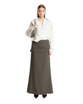 White Multimaterial Shirt | PDP | Antonia