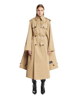 Beige Hooded Trench Coat | PDP | Antonia