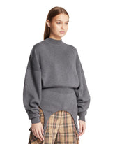 Gray The Garter Wool Sweater | PDP | Antonia