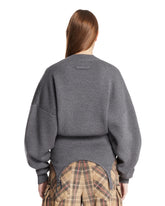 Gray The Garter Wool Sweater | PDP | Antonia