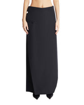 Blue Wool Blend Skirt-Pants | PDP | Antonia