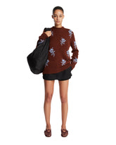 Brown Floral Alpaca Sweater | PDP | Antonia