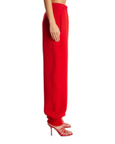 Red Elastic Waist Trousers | PDP | Antonia