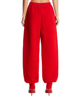 Red Elastic Waist Trousers | PDP | Antonia