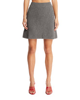 Gray Knit Mini Skirt | PDP | Antonia