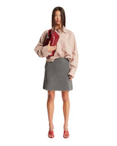 Gray Knit Mini Skirt | PDP | Antonia
