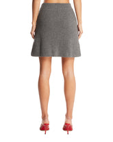 Gray Knit Mini Skirt | PDP | Antonia