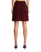 Red Knit Mini Skirt | PDP | Antonia